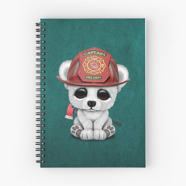 Item preview, Cute Baby Polar Bear Firefighter designed and sold by JeffBartels.