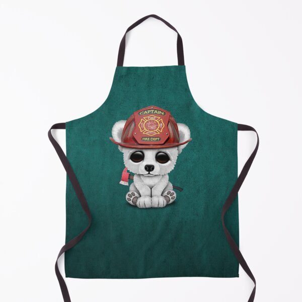 Item preview, Cute Baby Polar Bear Firefighter designed and sold by JeffBartels.