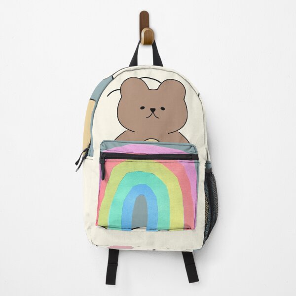 Item preview, Cute baby bear and bunny playing in clouds under the sun and rainbow, Easter holidays designed and sold by Emily Roberts.