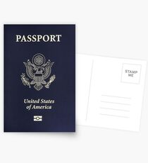 Us passport Postcards
