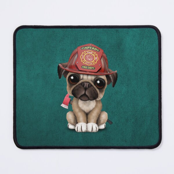 Item preview, Cute Pug Puppy Firefighter designed and sold by JeffBartels.