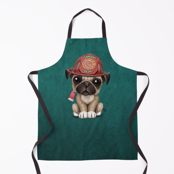 Item preview, Cute Pug Puppy Firefighter designed and sold by JeffBartels.
