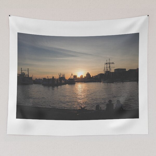 Item preview, romantic sunset at sea with couple silhouette designed and sold by europephotos.