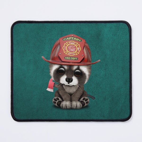 Item preview, Cute Baby Raccoon Firefighter designed and sold by JeffBartels.