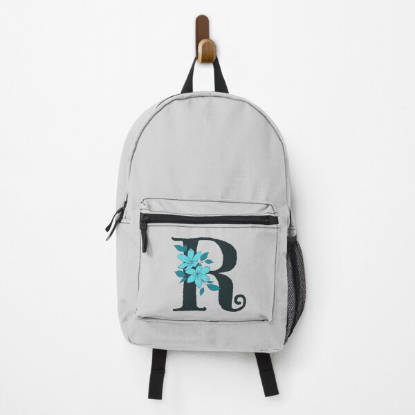 Item preview, Blue floral R monogram designed and sold by Coffee Lifestyle.