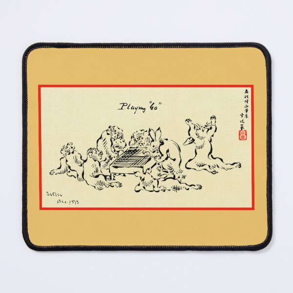 Item preview, Monkeys and Rabbits Playing Go | Go | Igo | Baduk | Weiqi | Go Humor designed and sold by DastardLee.