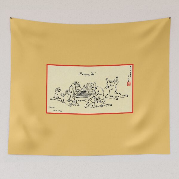 Item preview, Monkeys and Rabbits Playing Go | Go | Igo | Baduk | Weiqi | Go Humor designed and sold by DastardLee.