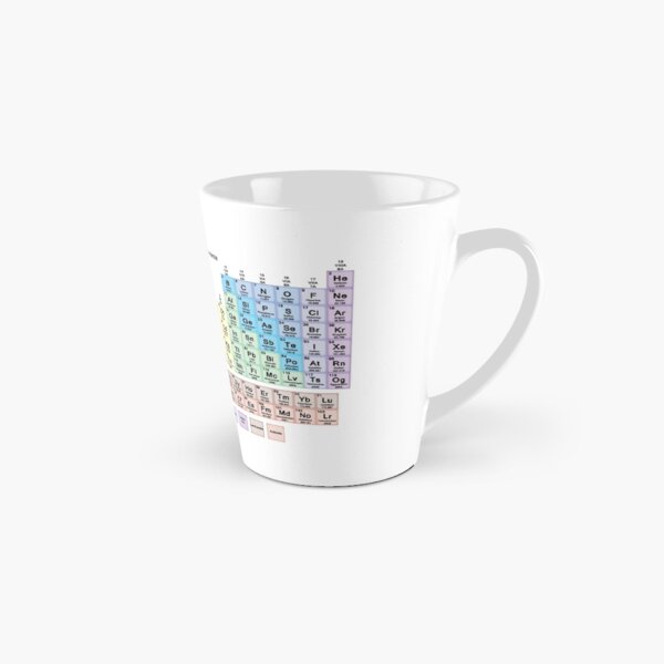Periodic Table with all 118 Element Names Tall Mug