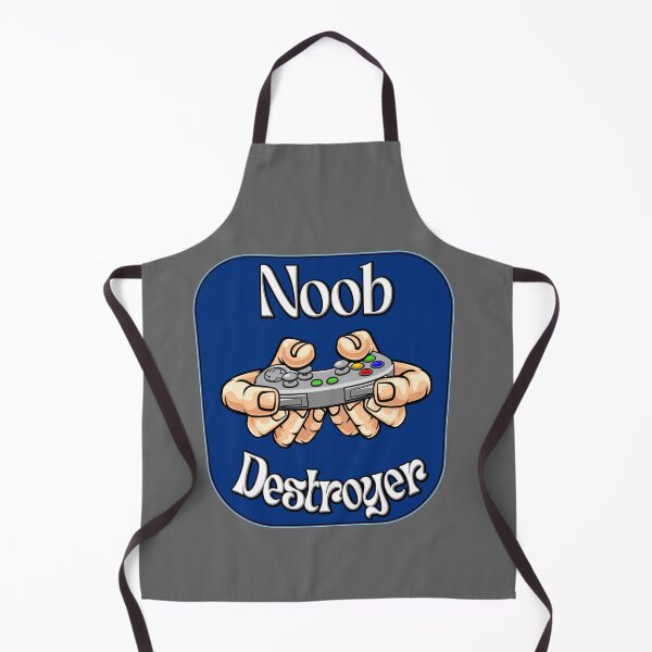 Item preview, Noob destroyer with game controller in blue. Funny gaming quote. designed and sold by AEROSPACE-IND.