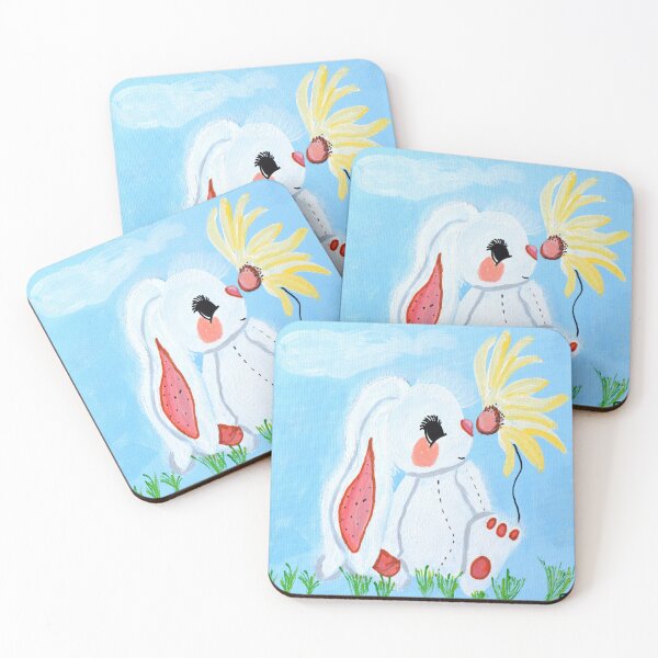 Item preview, Happy Bunny - Original artwork by Dody Denman designed and sold by MoxyMermaid.