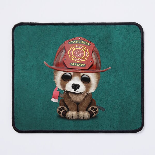 Item preview, Cute Baby Red Panda Firefighter designed and sold by JeffBartels.