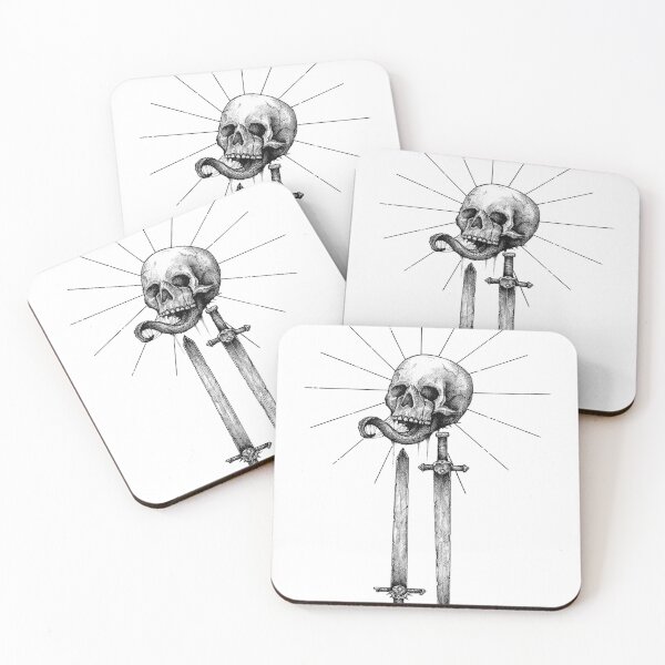 Item preview, Skull with two swords designed and sold by CorvinnusBlood.