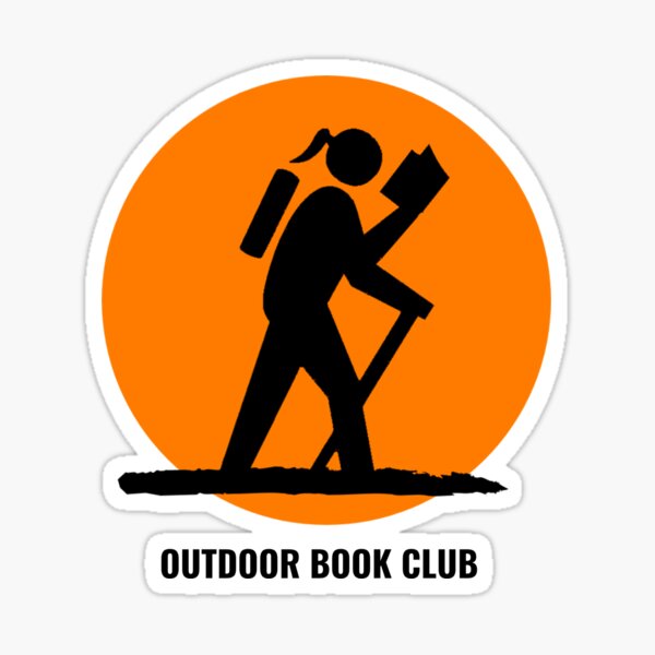 Outdoor Book Club (with title) Sticker