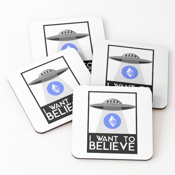Item preview, I WANT TO BELIEVE (ETHEREUM VERSION) designed and sold by Crypto Pirates.