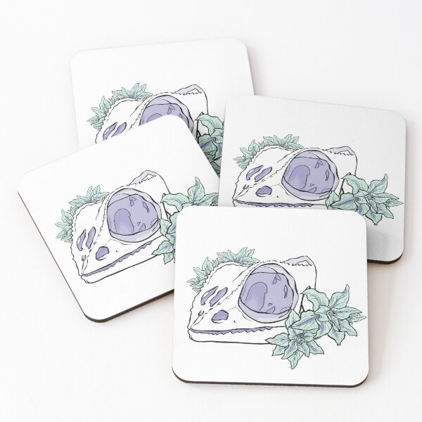 Item preview, Chameleon skull designed and sold by Nicole Milkintas.