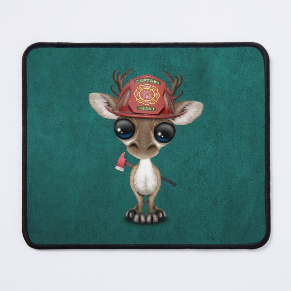 Item preview, Cute Baby Reindeer Firefighter designed and sold by JeffBartels.