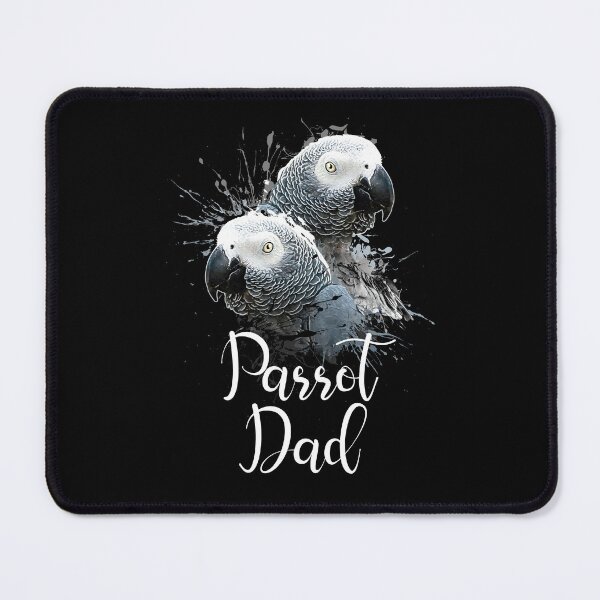 Item preview, Color Splatter African Grey Parrot Dad Black designed and sold by Alienphysique.