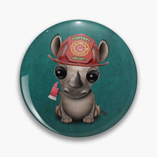 Item preview, Cute Baby Rhino Firefighter designed and sold by JeffBartels.