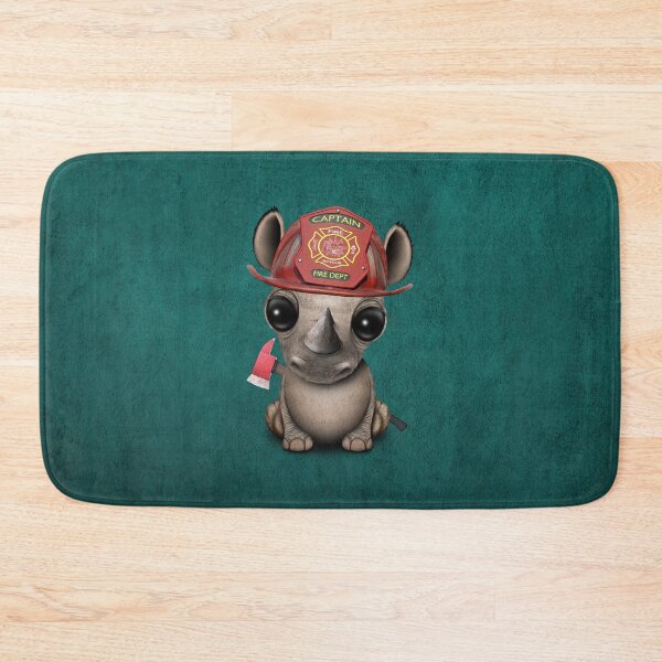 Item preview, Cute Baby Rhino Firefighter designed and sold by JeffBartels.