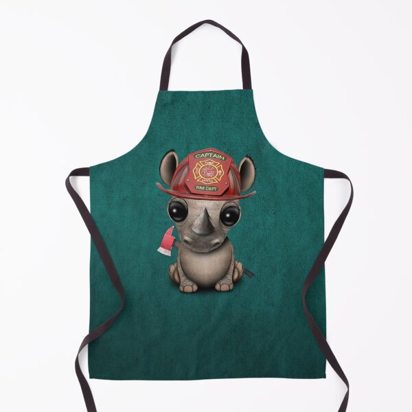 Item preview, Cute Baby Rhino Firefighter designed and sold by JeffBartels.