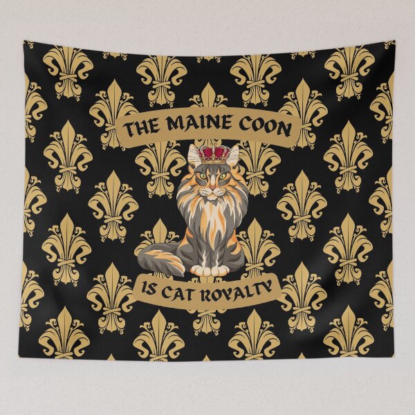 Item preview, Maine coon king designed and sold by Quotes-and-plus.