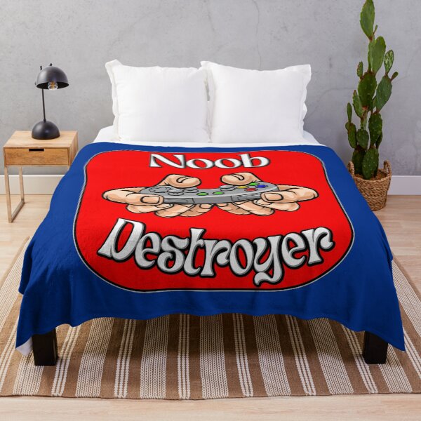 Item preview, Noob destroyer with full control in red and white. Funny gaming quote. designed and sold by AEROSPACE-IND.