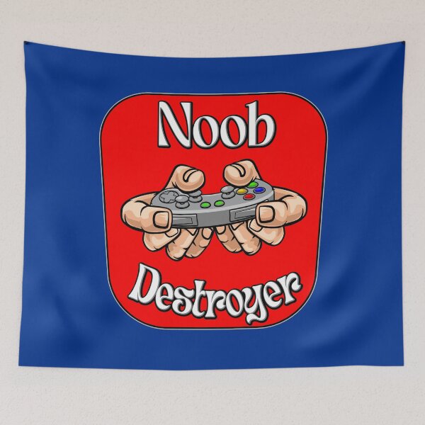 Item preview, Noob destroyer with full control in red and white. Funny gaming quote.  designed and sold by AEROSPACE-IND.