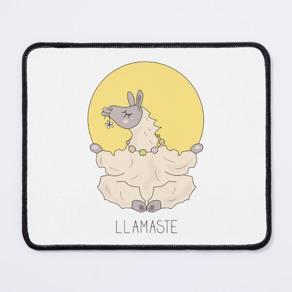 Item preview, Llamaste illustration - cute llama meditating designed and sold by SooperYela.