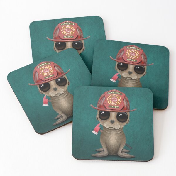 Item preview, Cute Baby Sea Lion Firefighter designed and sold by JeffBartels.