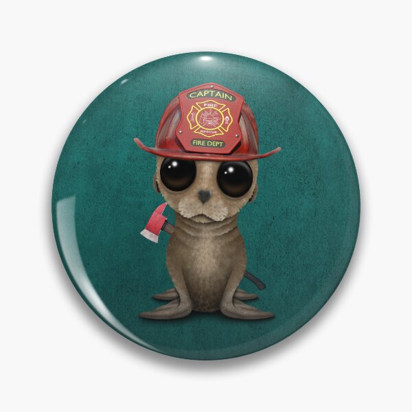 Item preview, Cute Baby Sea Lion Firefighter designed and sold by JeffBartels.