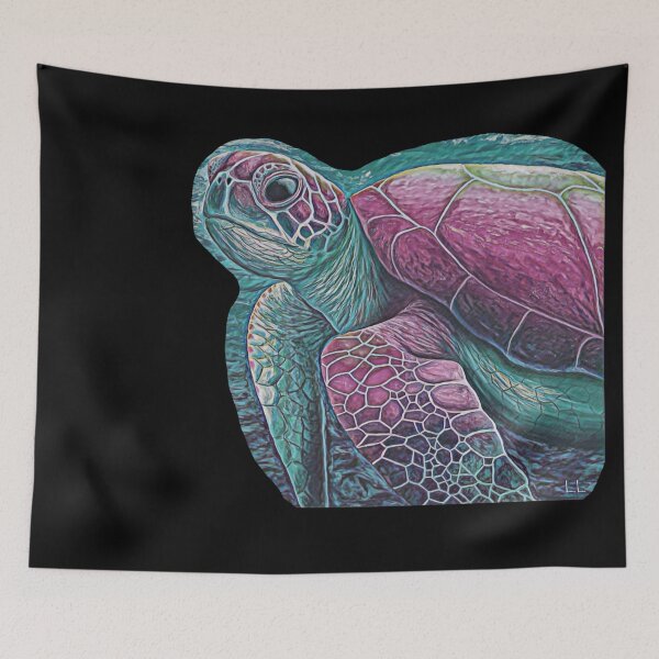 Item preview, Sea turtle artwork designed and sold by LukjanovArt.