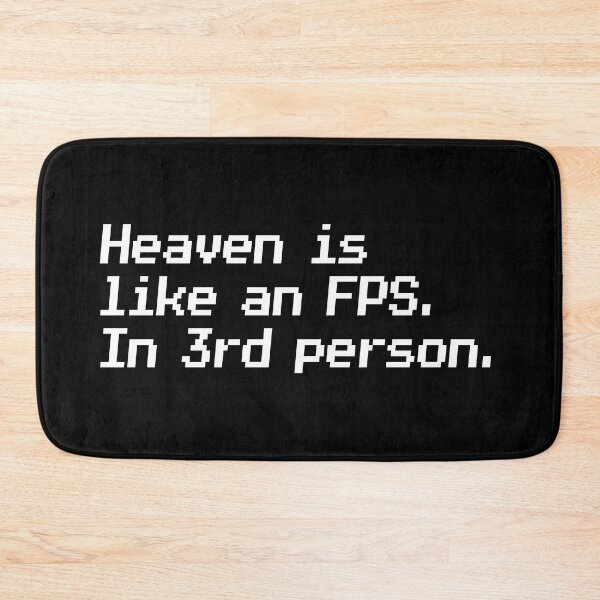 Item preview, Heaven is like an FPS. In 3rd person. designed and sold by redacteddesign.