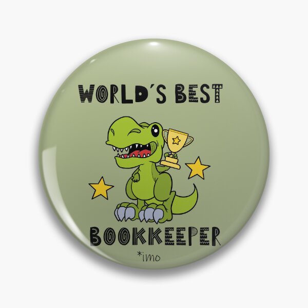 Item preview, Funny Bookkeeper, Worlds Best Bookkeeper, Humor, Dinosaur, T Rex, Tyrannosaurus, Animal, World Greatest, Dino designed and sold by iHeartDinosaurs.