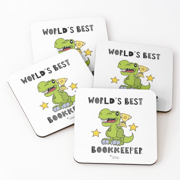 Item preview, Funny Bookkeeper, Worlds Best Bookkeeper, Humor, Dinosaur, T Rex, Tyrannosaurus, Animal, World Greatest, Dino designed and sold by iHeartDinosaurs.