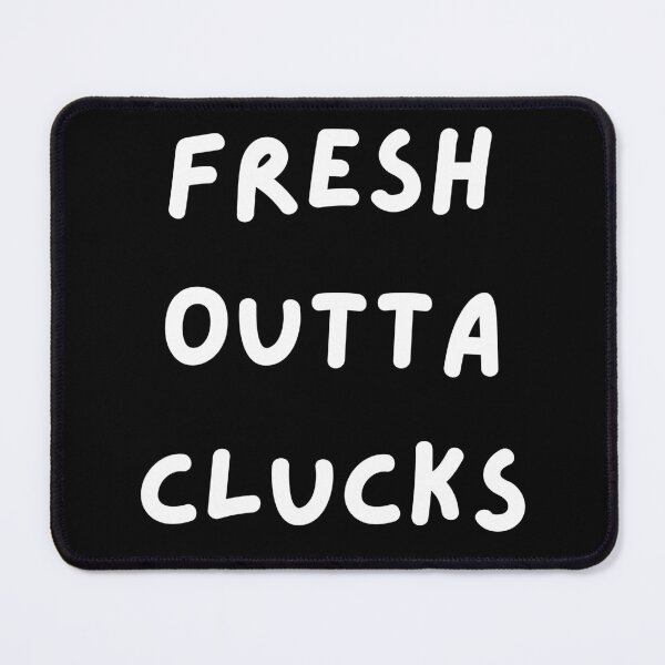 Item preview, Fresh Outta Clucks. Funny Typography Easter Pun. designed and sold by That Cheeky Tee.