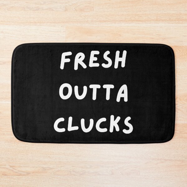 Item preview, Fresh Outta Clucks. Funny Typography Easter Pun. designed and sold by That Cheeky Tee.