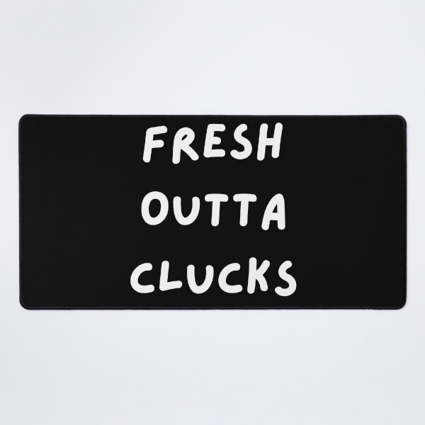 Item preview, Fresh Outta Clucks. Funny Typography Easter Pun. designed and sold by That Cheeky Tee.