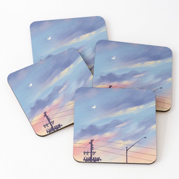 Item preview, Dreamy Sunset with Telephone Wires designed and sold by sabelsstudio.