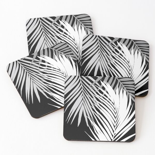 Item preview, Tropics In Black and White II tropical palm leaves designed and sold by Glimmersmith.