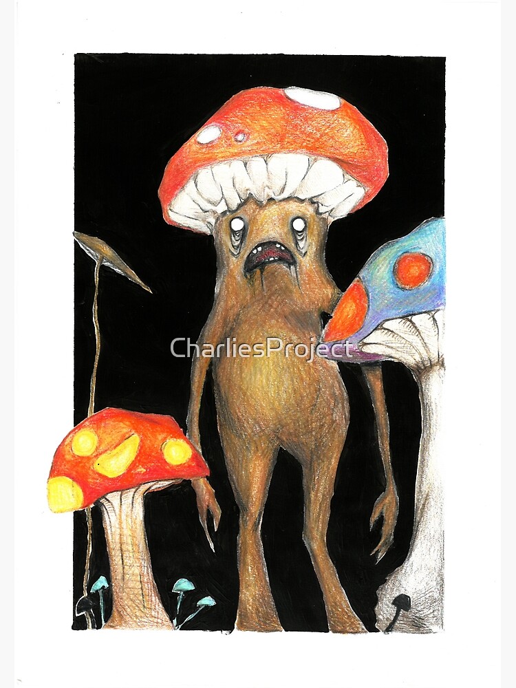 "Mushroom Monster Pencil Drawing" Poster for Sale by CharliesProject