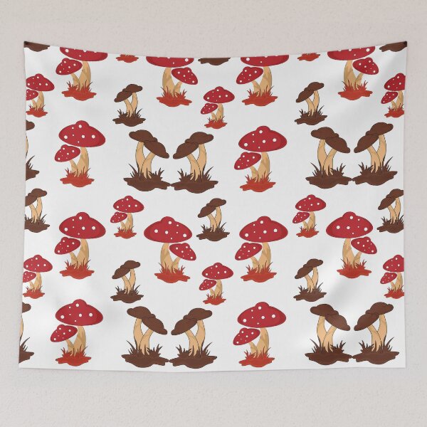 Item preview, Red Mushrooms Pattern designed and sold by Cheni-Yathri.