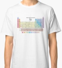 Periodic Table with all 118 Element Names Classic T-Shirt