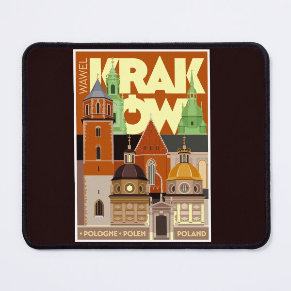 Item preview, KRAKOW POLAND : Vintage Travel and Tourism Advertising Print designed and sold by posterbobs.