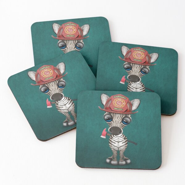 Item preview, Cute Baby Zebra Firefighter designed and sold by JeffBartels.