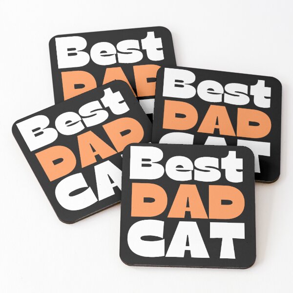 Item preview, Best Dad cat typography  designed and sold by Rsagur12.