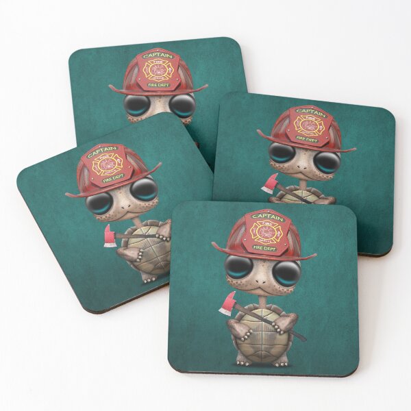 Item preview, Cute Baby Turtle Firefighter designed and sold by JeffBartels.
