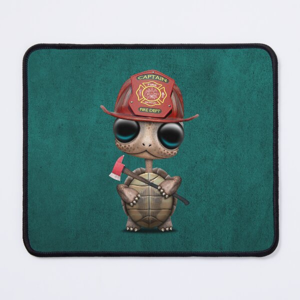 Item preview, Cute Baby Turtle Firefighter designed and sold by JeffBartels.