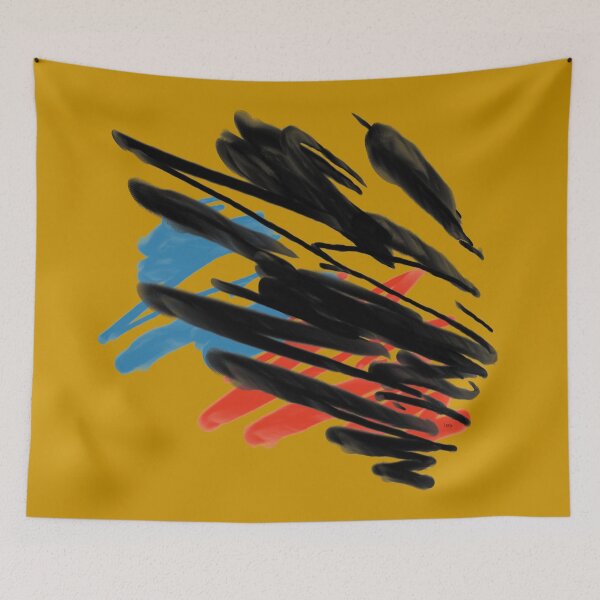 Item preview, Abstract 14 (mustard yellow background) designed and sold by MentaLee.