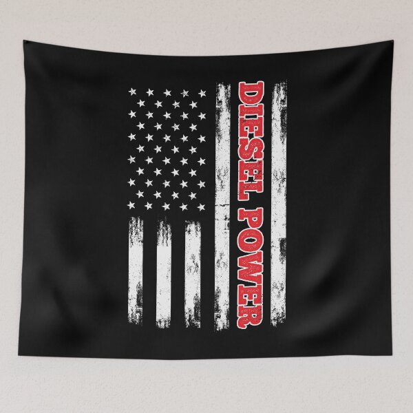 Item preview, Diesel Power American Flag Sticker designed and sold by ProofBrand.