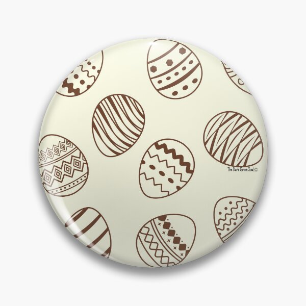 Item preview, Chocolate Easter Egg Pattern - Brown & Cream designed and sold by DarkGreenSoul.